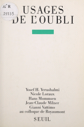 E-book, Usages de l'oubli : Contributions au colloque de Royaumont, Seuil (réédition numérique FeniXX)