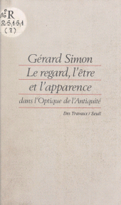 E-book, Le regard, l'être et l'apparence dans l'optique de l'Antiquité, Seuil (réédition numérique FeniXX)