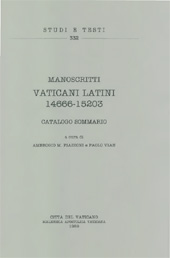 eBook, Manoscritti vaticani latini : 14666-15203 : catalogo sommario, Biblioteca apostolica vaticana