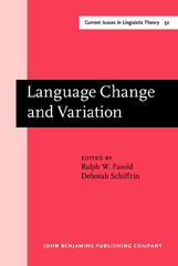 E-book, Language Change and Variation, John Benjamins Publishing Company