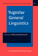E-book, Yugoslav General Linguistics, John Benjamins Publishing Company