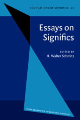 E-book, Essays on Significs, John Benjamins Publishing Company