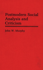 eBook, Postmodern Social Analysis and Criticism, Bloomsbury Publishing