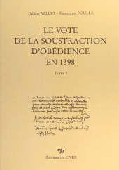 eBook, Le vote de la soustraction d'obédience en 1398 (1), CNRS Éditions (réédition numérique FeniXX)