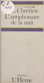 E-book, L'antiphonaire de la nuit, Éditions de l'Herne (réédition numérique FeniXX)