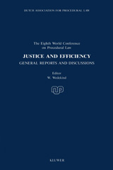 E-book, Justice and Efficiency, Wolters Kluwer