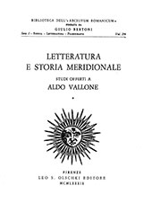 E-book, Letteratura e storia meridionale : studi offerti a Aldo Avallone, L.S. Olschki