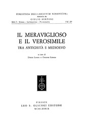 eBook, Il meraviglioso e il verosimile tra antichità e Medioevo, L.S. Olschki