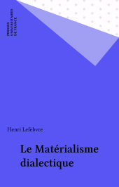 E-book, Le Matérialisme dialectique, Presses universitaires de France (réédition numérique FeniXX)
