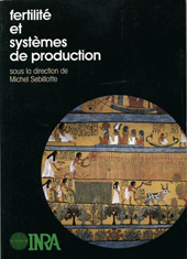 E-book, Fertilité et systèmes de production, Inra