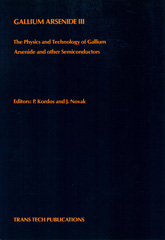 E-book, Gallium Arsenide III, Trans Tech Publications Ltd