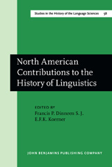 E-book, North American Contributions to the History of Linguistics, John Benjamins Publishing Company