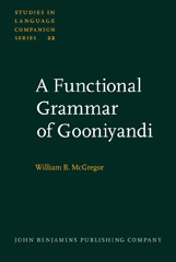E-book, A Functional Grammar of Gooniyandi, John Benjamins Publishing Company
