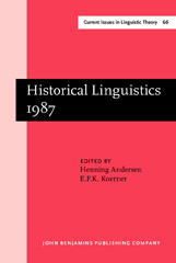 E-book, Historical Linguistics 1987, John Benjamins Publishing Company