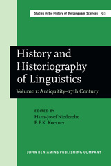 E-book, History and Historiography of Linguistics, John Benjamins Publishing Company