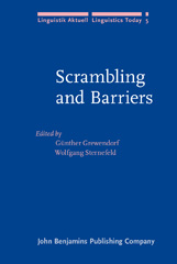 E-book, Scrambling and Barriers, John Benjamins Publishing Company