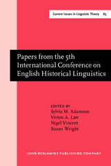 E-book, Papers from the 5th International Conference on English Historical Linguistics, John Benjamins Publishing Company