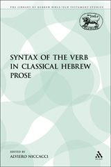 E-book, The Syntax of the Verb in Classical Hebrew Prose, Bloomsbury Publishing