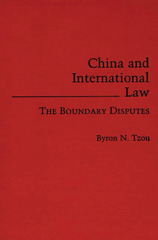 E-book, China and International Law, Tzou, Byron N., Bloomsbury Publishing