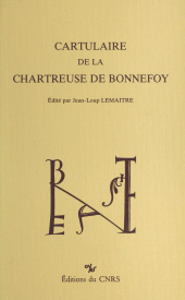 E-book, Cartulaire de la chartreuse de Bonnefoy, CNRS Éditions (réédition numérique FeniXX)
