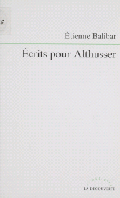 eBook, Écrits pour Althusser, La Découverte (réédition numérique FeniXX)