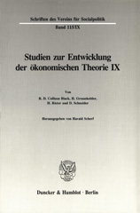 E-book, Untersuchungen zu Quesnay, Stein, Jevons und zur allgemeinen Gleichgewichtstheorie. : Studien zur Entwicklung der ökonomischen Theorie IX., Duncker & Humblot