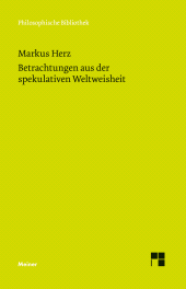E-book, Betrachtungen aus der spekulativen Weltweisheit, Felix Meiner Verlag