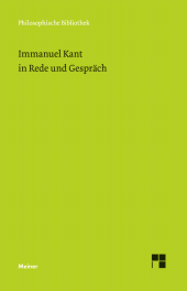 E-book, Immanuel Kant in Rede und Gespräch, Felix Meiner Verlag