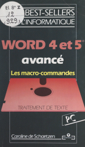 E-book, Word 4 et 5 avancé : Les macro-commandes, Marabout (réédition numérique FeniXX)