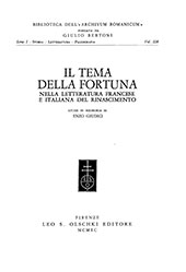 eBook, Il tema della fortuna nella letteratura francese e italiana del Rinascimento : studi in memoria di Enzo Giudici, L.S. Olschki