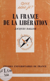 E-book, La France de la Libération (1944-1946), Presses universitaires de France (réédition numérique FeniXX)