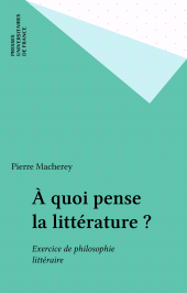 E-book, À quoi pense la littérature ? : Exercice de philosophie littéraire, Presses universitaires de France (réédition numérique FeniXX)
