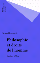 E-book, Philosophie et droits de l'homme : De Kant à Marx, Presses universitaires de France (réédition numérique FeniXX)