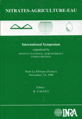 E-book, Nitrates, agriculture, eau : Réunion internationale. Paris-La Défense, 7-8 novembre 1990, Inra