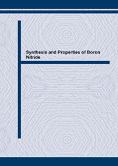 E-book, Synthesis and Properties of Boron Nitride, Trans Tech Publications Ltd