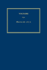 eBook, Œuvres complètes de Voltaire (Complete Works of Voltaire) 63A : Oeuvres de 1767 (I), Voltaire Foundation