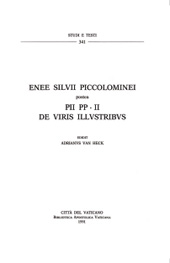 E-book, Enee Silvii Piccolominei postea Pii pp. 2. De viris illustribus, Biblioteca apostolica vaticana