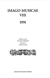 Issue, Imago musicae : international yearbook of musical iconography : VIII, 1991, Libreria musicale italiana