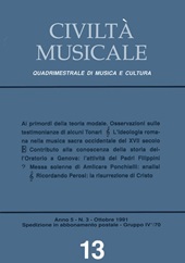 Issue, Civiltà musicale : 13, 1991, LoGisma