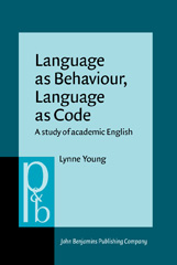 E-book, Language as Behaviour, Language as Code, Young, Lynne, John Benjamins Publishing Company