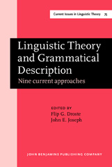 E-book, Linguistic Theory and Grammatical Description, John Benjamins Publishing Company