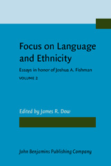 E-book, Focus on Language and Ethnicity, John Benjamins Publishing Company