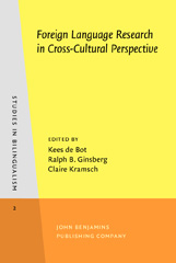 E-book, Foreign Language Research in Cross-Cultural Perspective, John Benjamins Publishing Company