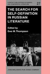 E-book, The Search for Self-Definition in Russian Literature, John Benjamins Publishing Company