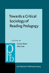E-book, Towards a Critical Sociology of Reading Pedagogy, John Benjamins Publishing Company