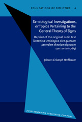 E-book, Semiological Investigations, or Topics Pertaining to the General Theory of Signs, John Benjamins Publishing Company