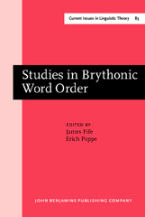 eBook, Studies in Brythonic Word Order, John Benjamins Publishing Company