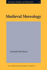 E-book, Medieval Mereology, John Benjamins Publishing Company