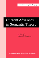 E-book, Current Advances in Semantic Theory, John Benjamins Publishing Company