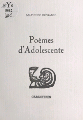 E-book, Poèmes d'adolescente, Caractères (réédition numérique FeniXX)
